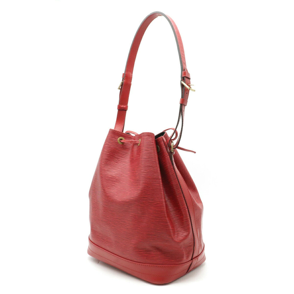 Louis Vuitton Leather Red Shoulder Bag Noe Castilian Epi Hobo Red